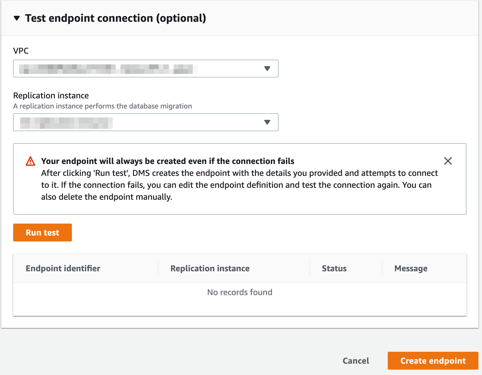 AWS-DMS-Test-Endpoint